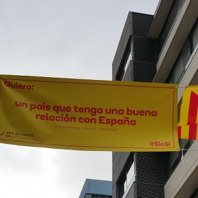 C’s interpone una denuncia ante la Junta Electoral de Zona por la colgada de banderas y pancartas separatistas en Sant Cugat antes del inicio de la campaña electoral