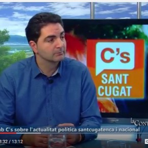 "Todo nuestro equipo proviene del sector privado y necesitas un tiempo para adaptarte a las reglas de juego del Ayuntamiento" Aldo Ciprian en TV Sant Cugat
