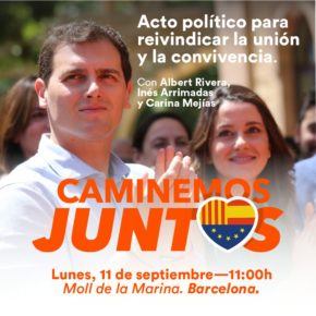 Ciutadans no participarà en els actes institucionals de l’11-S sempre que siguin per dividir i no unir tots els catalans